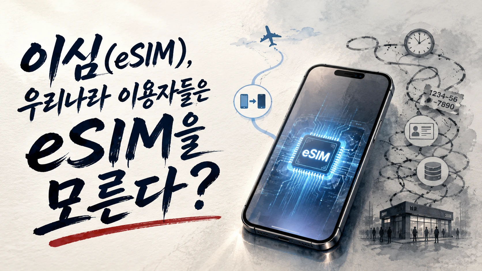 이심(eSIM), 우리나라 이용자들은 eSIM을 모른다?